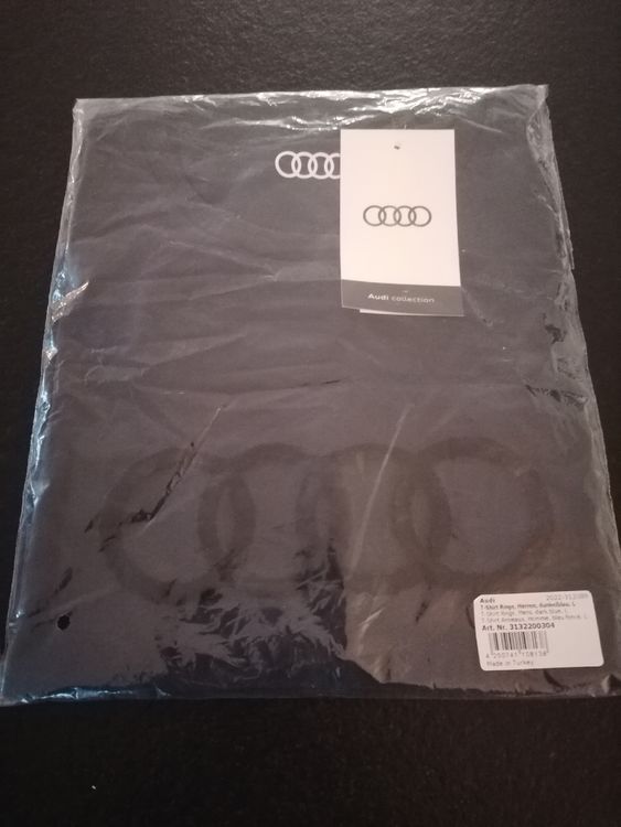 Audi T-shirt ringen, heren, blauw, M