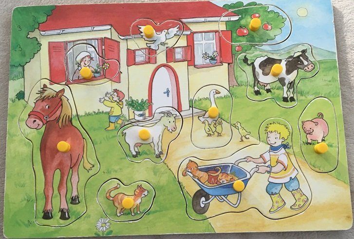 Puzzle: Steckpuzzle Tiere/Bauernhof – Usato da Grüningen venduto da tienda100
