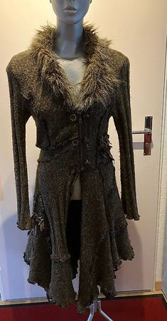 Traumhafte lange Strickjacke Yves Calin Paris Gr:M Gebraucht