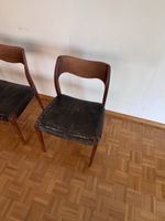 4 Dänische Designer Stühle wohl Modell 71 von Nils Moller