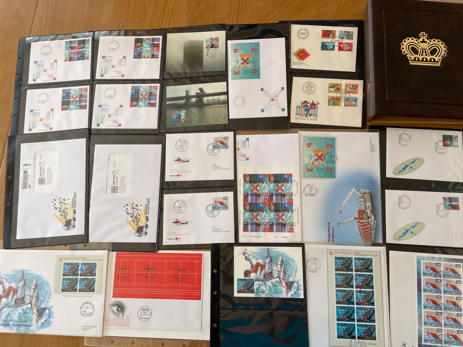 Alle Briefmarken: Cl. Expo 02, aviation, Alinghi – Gebraucht aus Sonceboz-Sombeval von Comment2 2