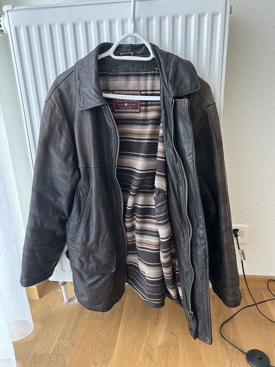 Vestes: braune Vintage Lederjacke – D'occasion à Zürich par bab_5wpg 2