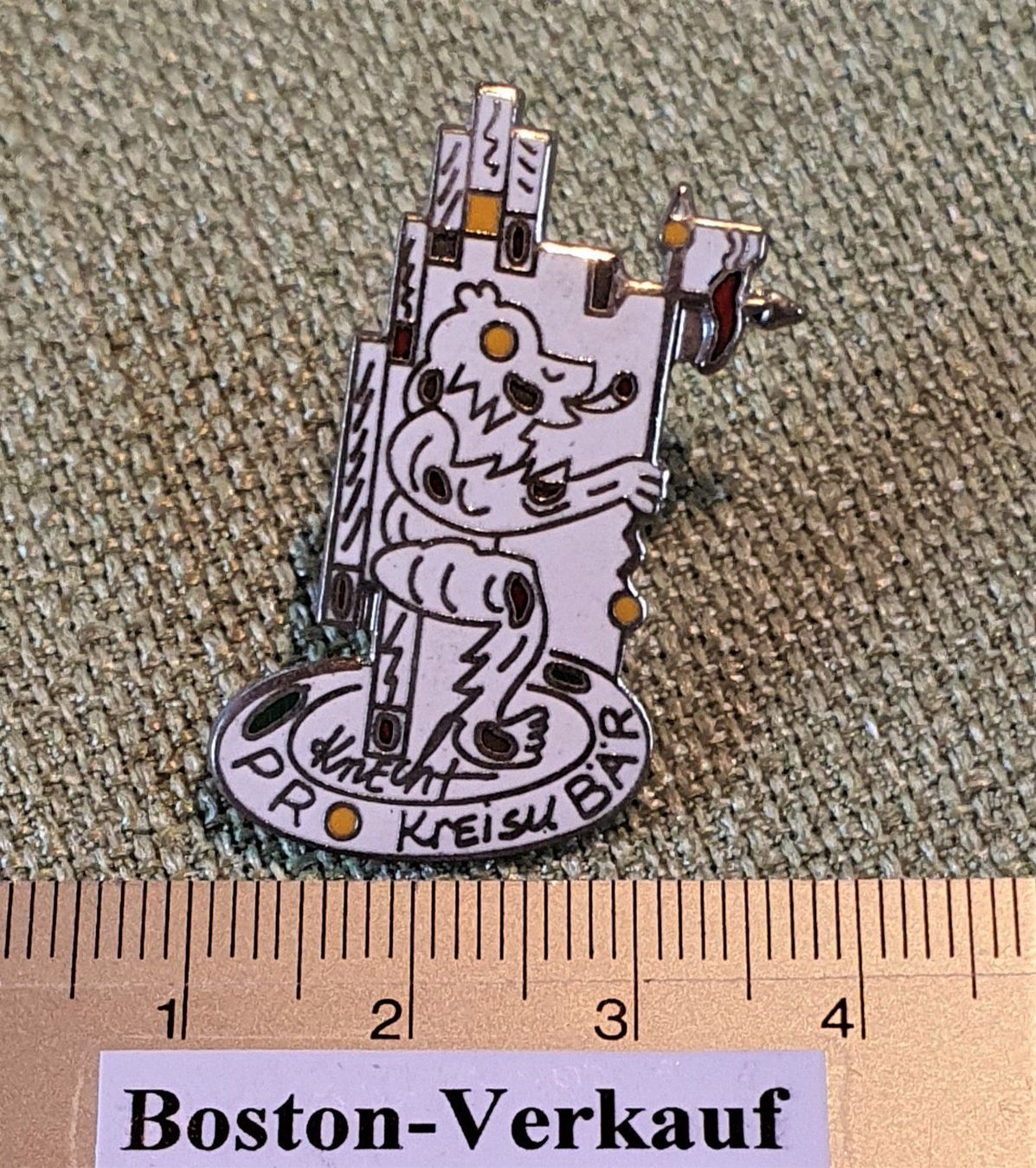Placchette & Badge: A148 - Kunst Pin Kreiselbär Housi Knecht – Usato da Reinach BL venduto da Boston-Verkauf 1
