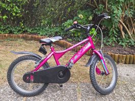 Bambina bicicletta 16'' fucsia con unicorno
