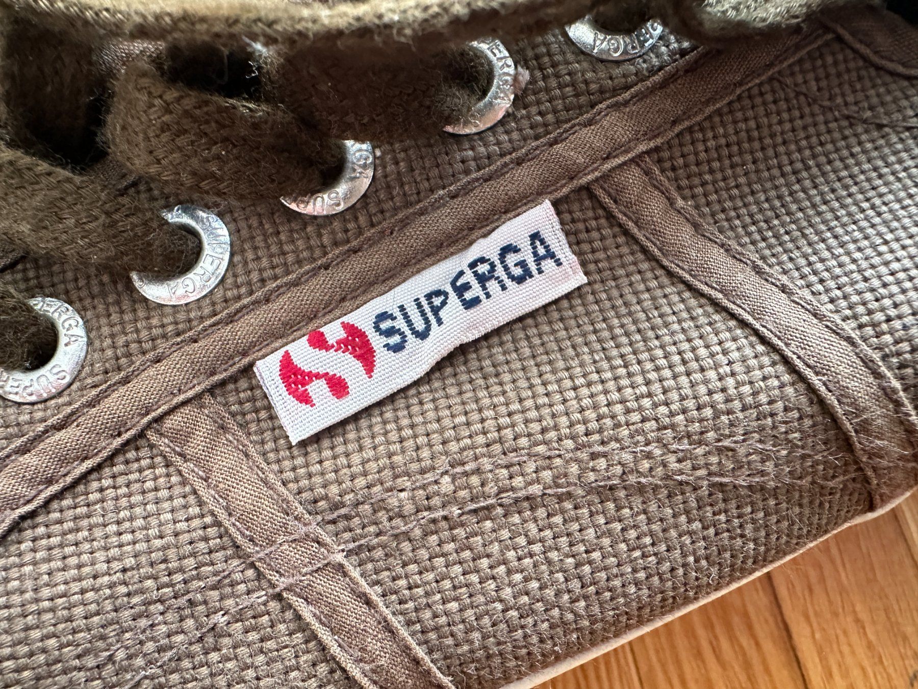 Superga Herrenschuhe: Superga 2750 Classic Brown Canvas Size EU44 – Gebraucht aus Lausanne von brixton 3