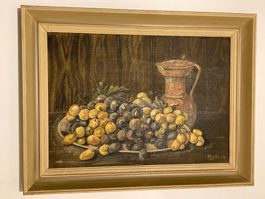 P. Wyss 54 Stilleben mit Krug, Trauben
