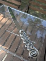 925 Sterling Silver Challah Knife Hebrew Shabbat Judaica