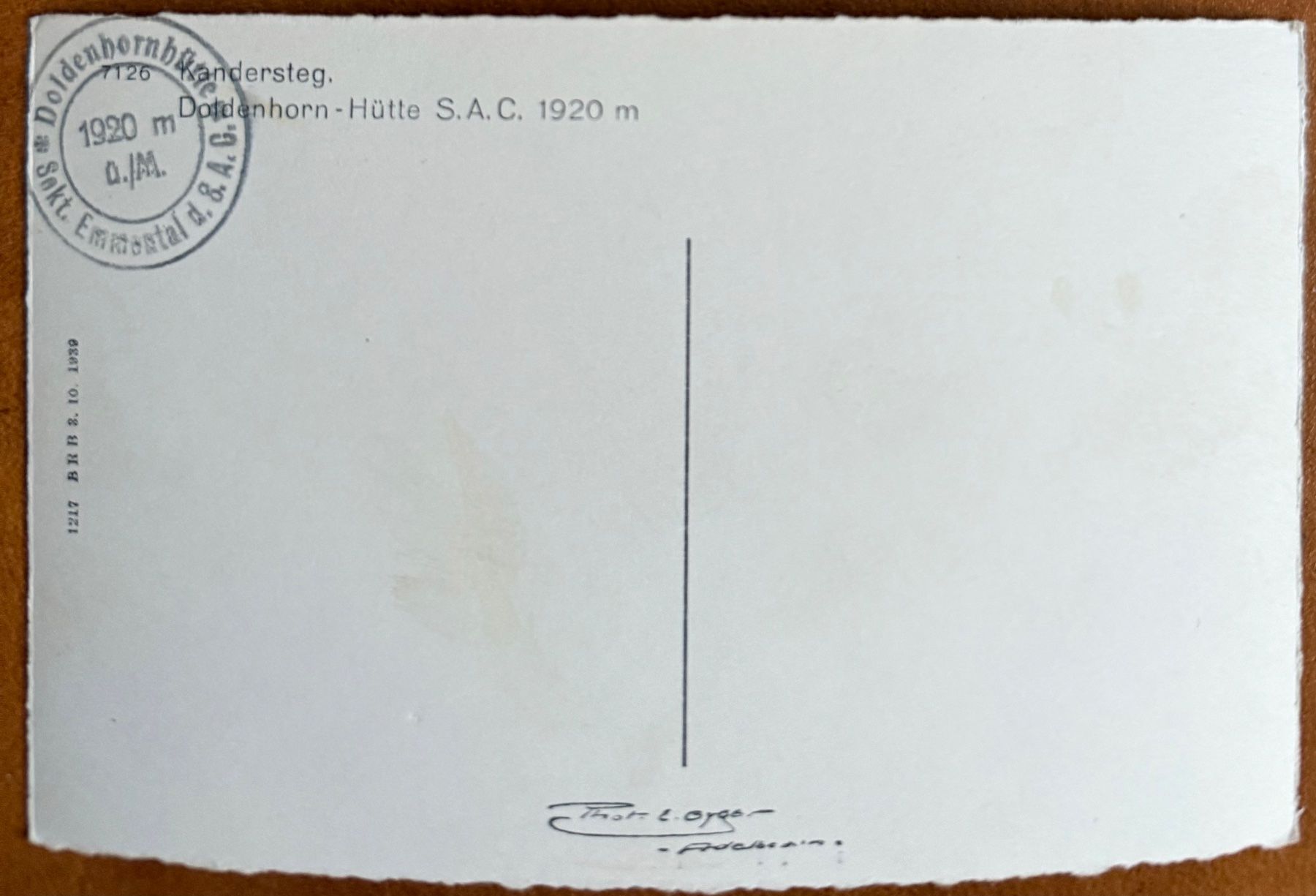 Cartoline postali: Kandersteg - Doldenhorn - Hütte 1939 – Usato da Lutry venduto da Ediego 1