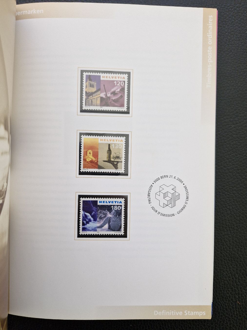 Tutti i francobolli: Schweizer Briefmarken Jahres Buch 2000 , postfrisch – Nuovo (secondo la descrizione) da Frauenfeld venduto da Kasico 7