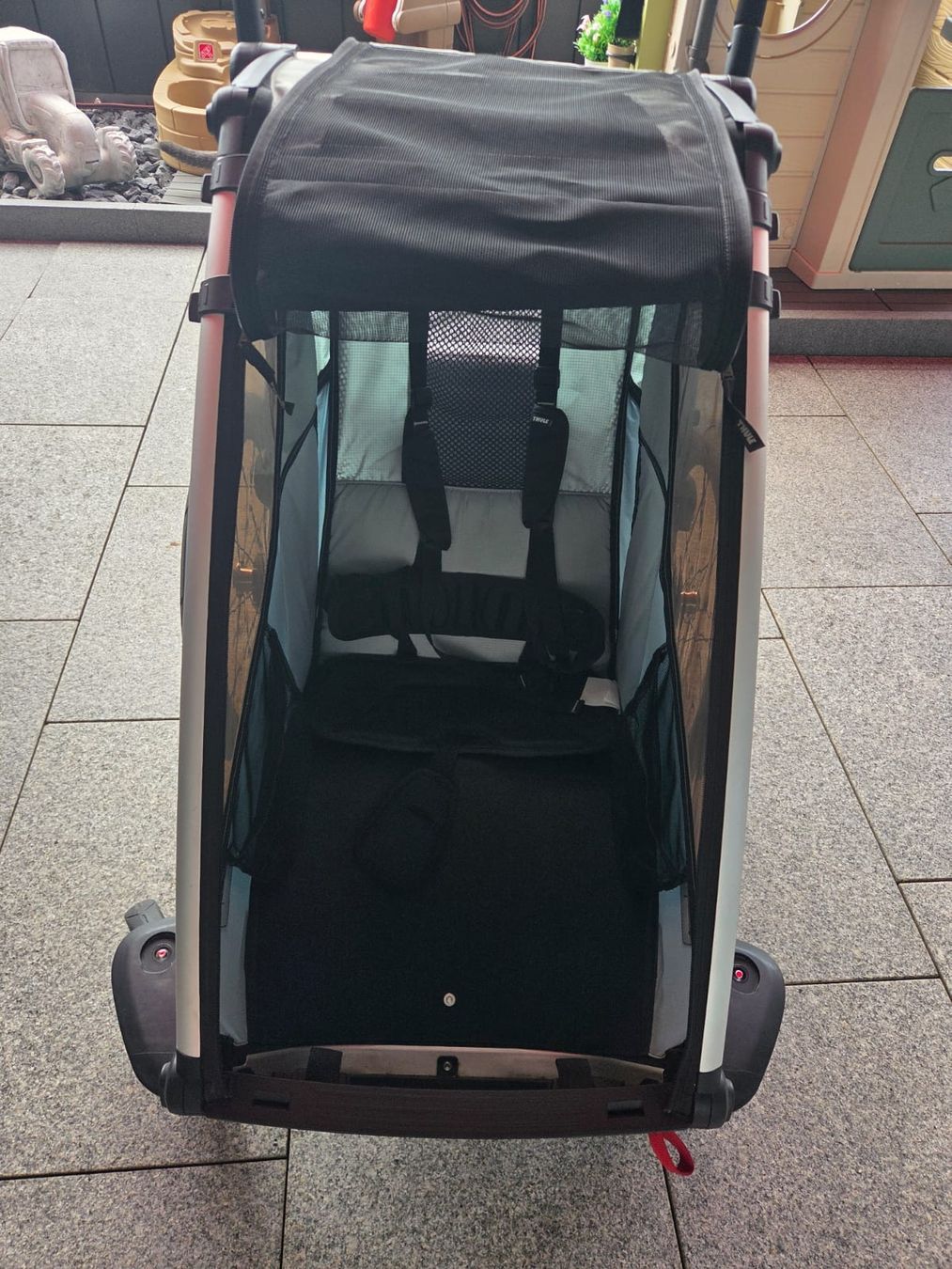 Thule Remorques: Thule Kinderanhänger Cross gebraucht hellblau – D'occasion à Egg b. Zürich par Moritz8132 4
