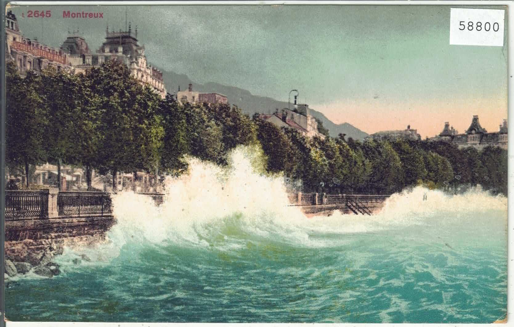 Cartoline postali: Montreux - Sturm - Litho – Usato da Ettingen venduto da Kartenplanet