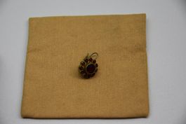 Ohrring mit Granaten alt Vintage