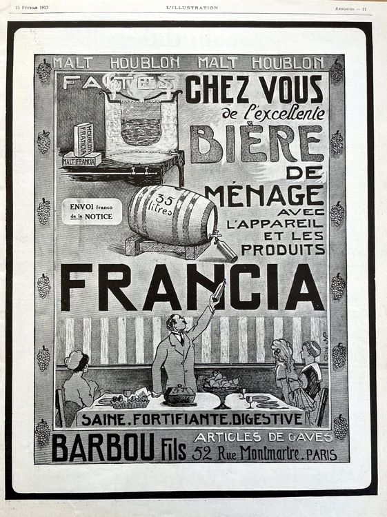 PLAQUE EN METAL pub publicité bière 20X30 CM