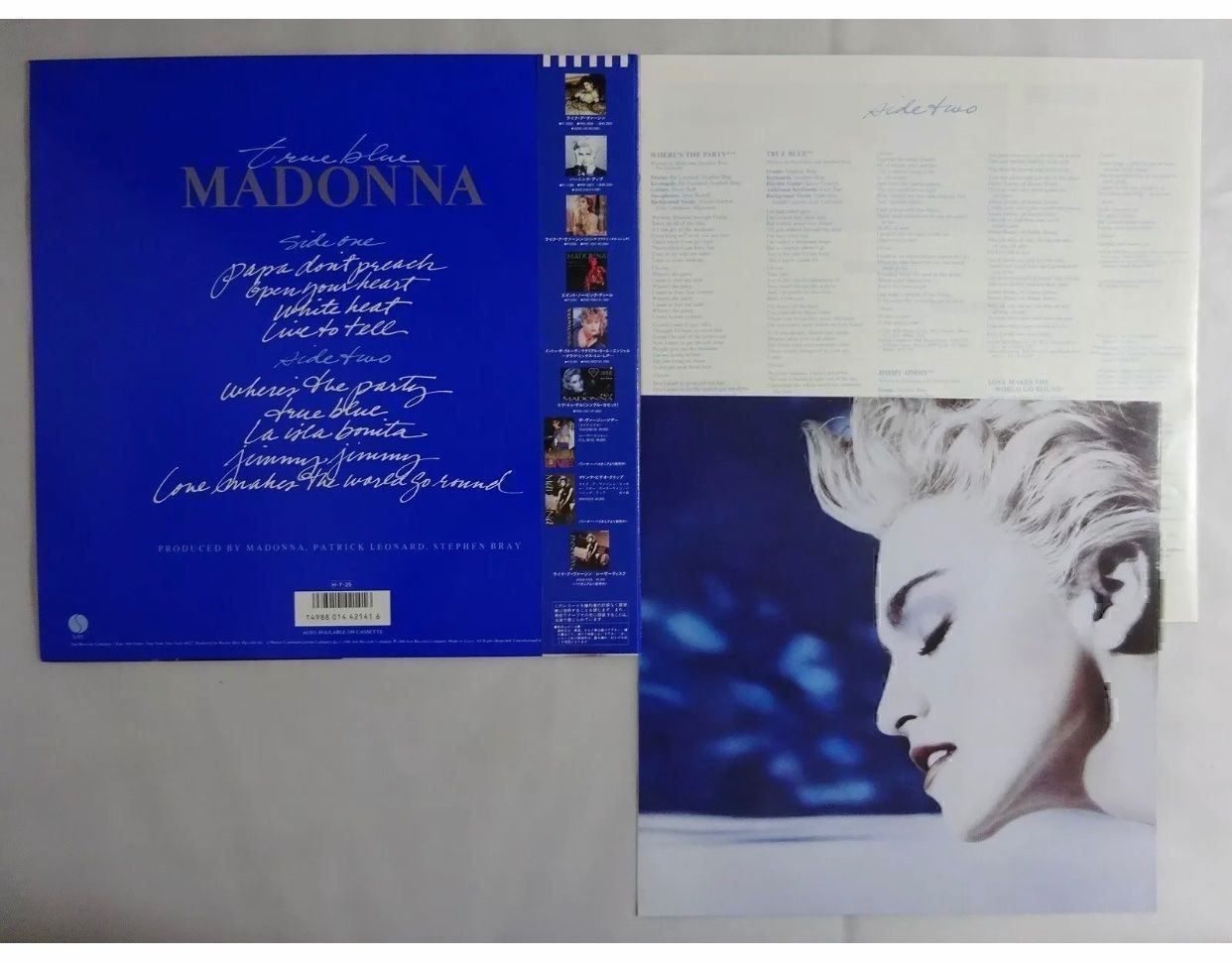 Dischi in vinile: Madonna True Blue Japan  VINYL OBI – Usato da Le Lignon venduto da Aladdin67 1