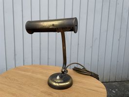 Vintage Art Deco  Schreibtischlampe Messing 30er Jahre 