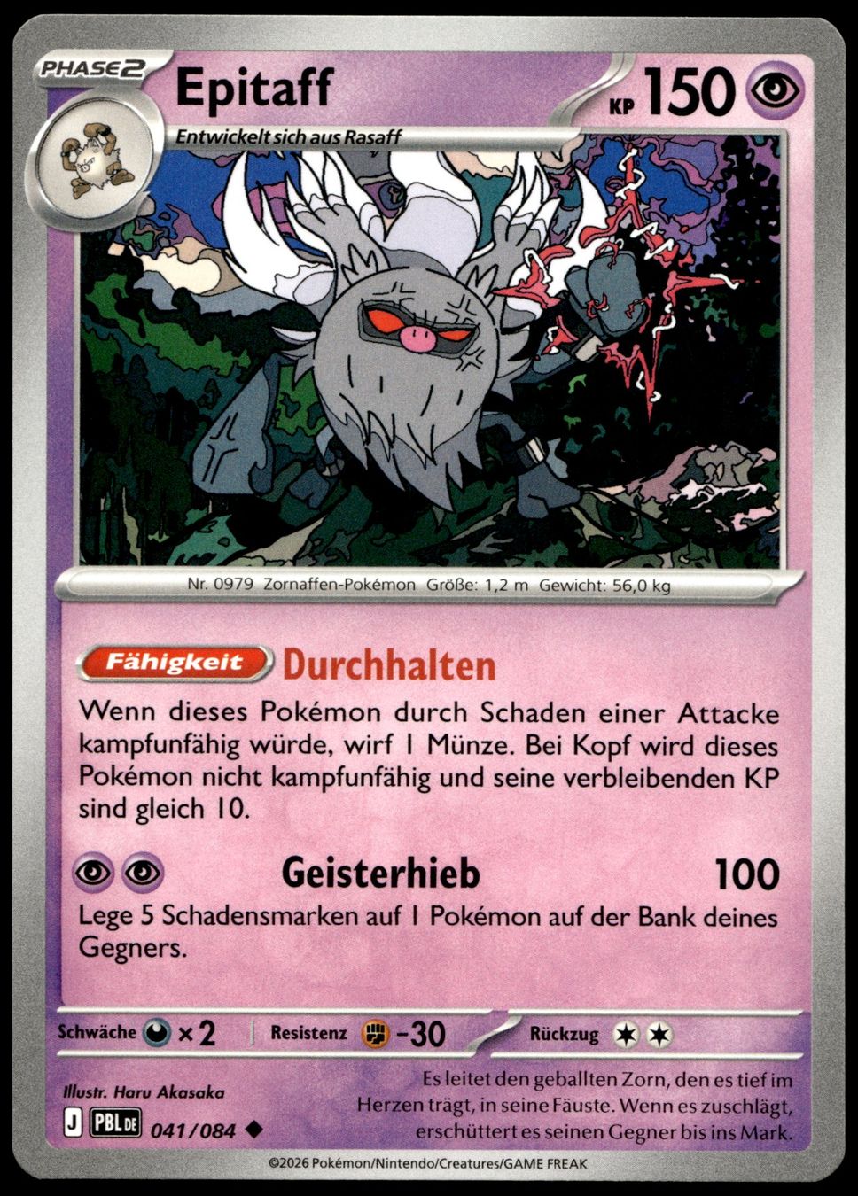 Pokémon Carte collezionabili: Epitaff (PBL DE 041/084) – Usato da Affoltern am Albis venduto da Chiesa_5