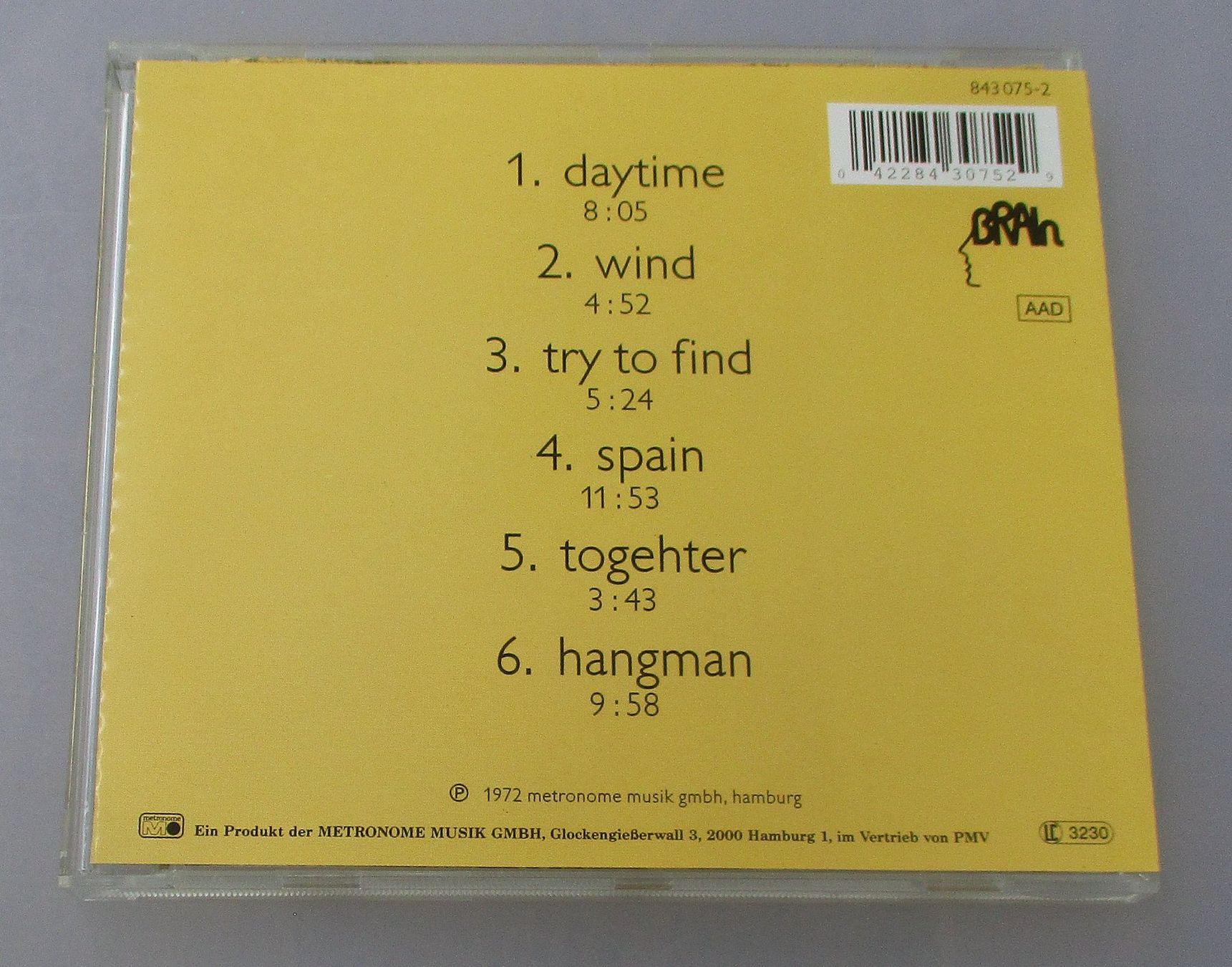 CD: JANE - Together - Prog Rock – Usato da Wattwil venduto da Muriel11 1