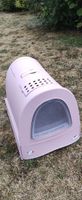 Litière pour chat rose avec bac rétractable
