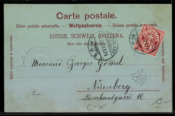 Cartes postales: Mondschein-AK Delémont, Quartier de la  – D'occasion à Berlin par bartko-reher 1
