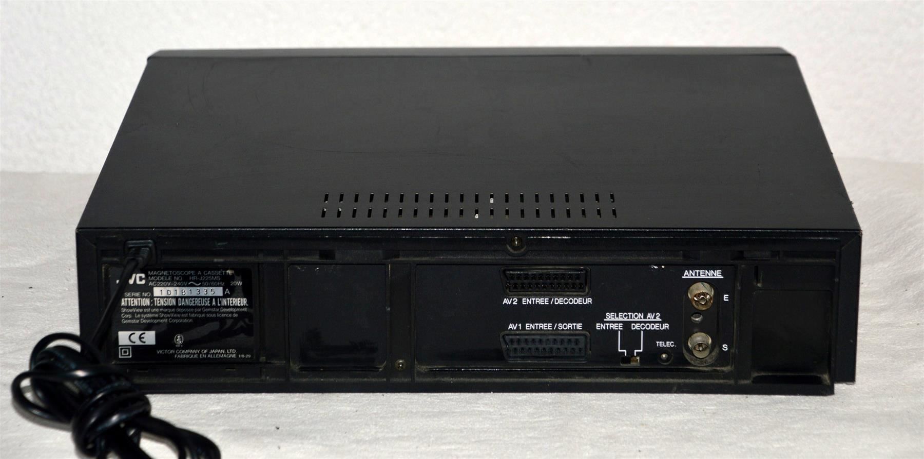 Registratori: Videorecorder VHS  JVC HR-J225MS magnétoscope – Usato da Collonges venduto da arashee 2
