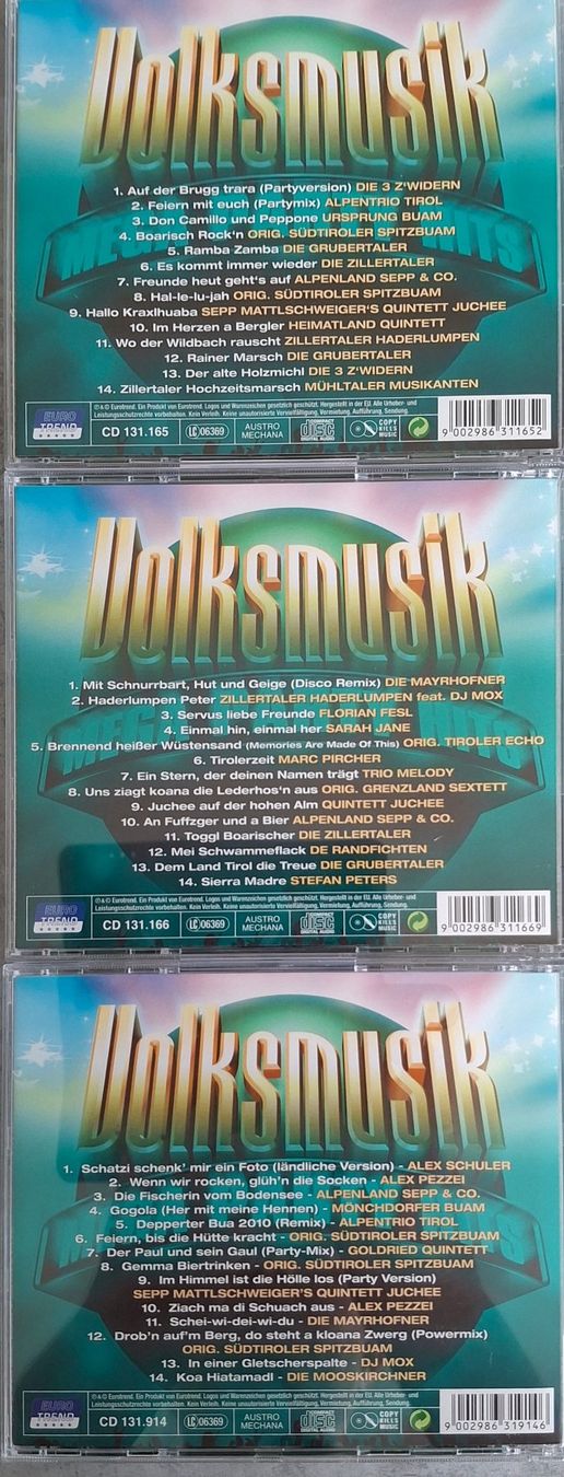 CD: Volksmusik Mega Party Hits – Usato da Reinach BL venduto da Chela04 2