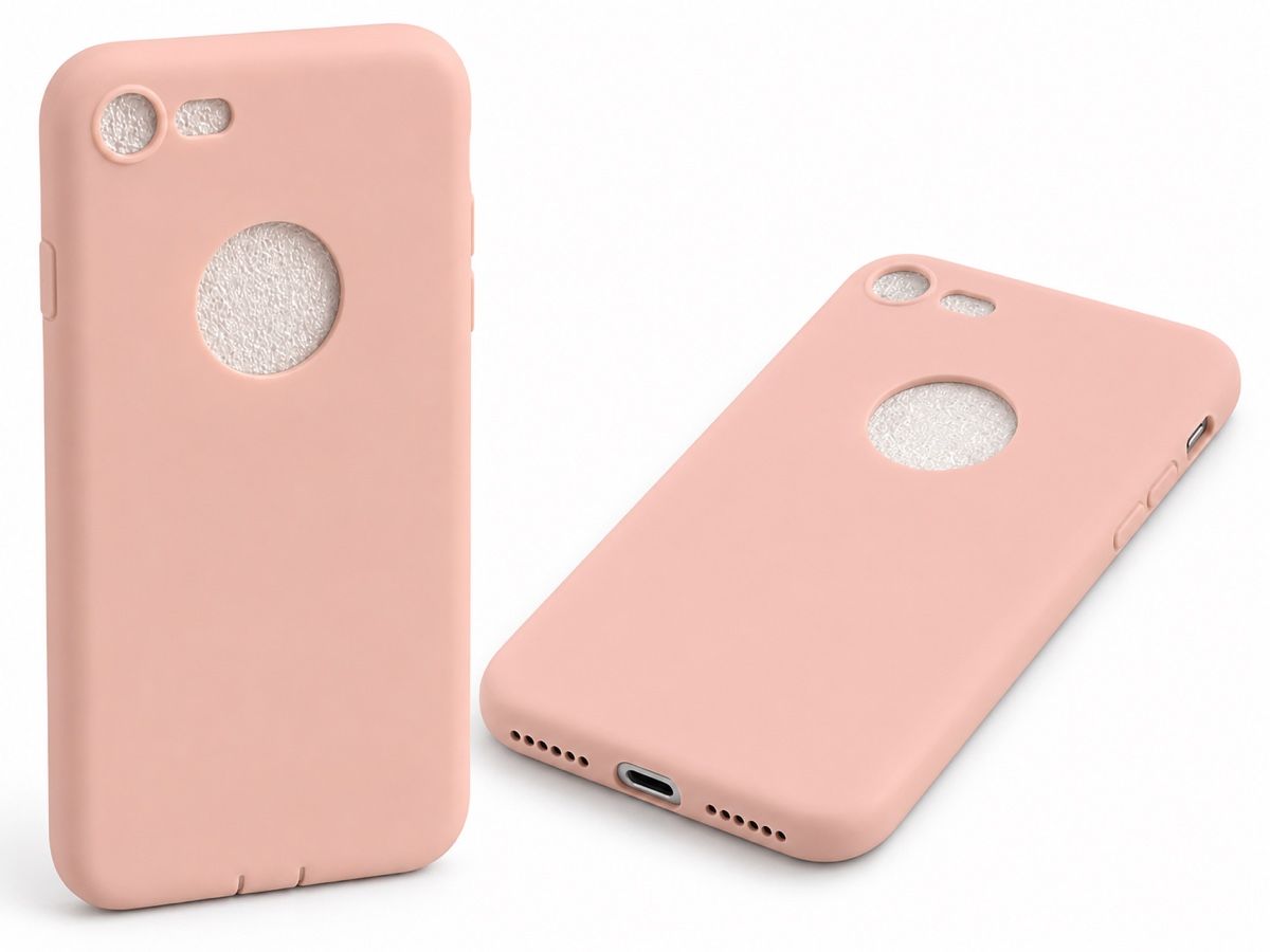 Covers & Schutzfolien: iPhone 7 Silikon Hülle Rosa mit Apple Logo Ausschnitt – Neu (gemäss Beschreibung) aus Ballwil von AyngaMarket