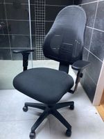 Chaise de bureau ergonomique noire - accoudoirs réglables