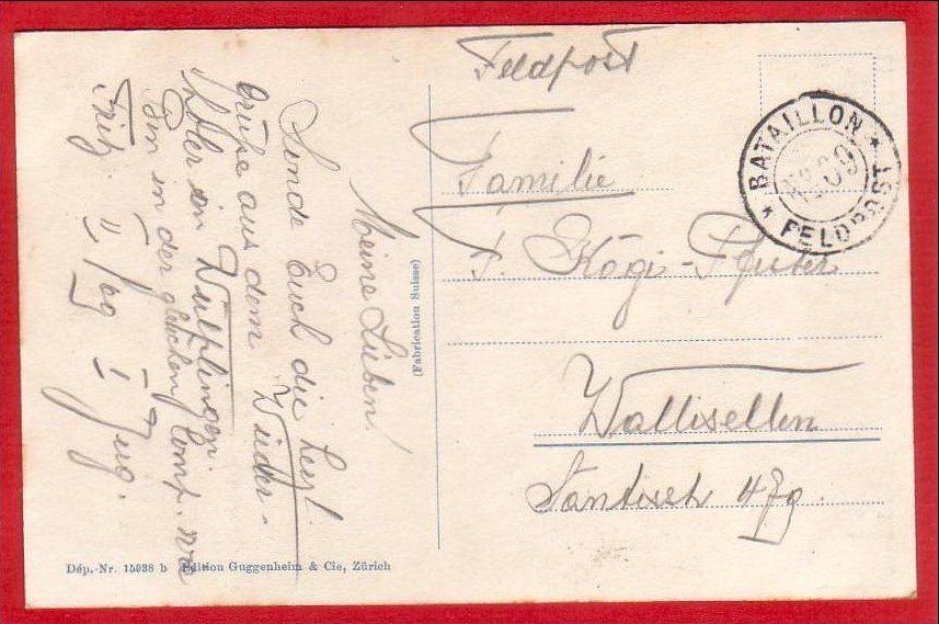 Cartoline postali: WÜLFLINGEN – Usato da Grüningen venduto da Kartenlaube 1