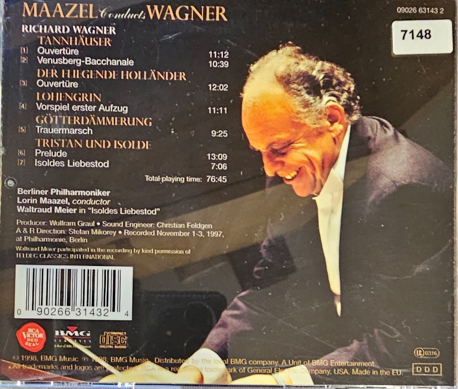 CD: Lorin Maazel - Waltraud Meier - Conducts Wagner – Usato da Wahlen b. Laufen venduto da Cg10 1