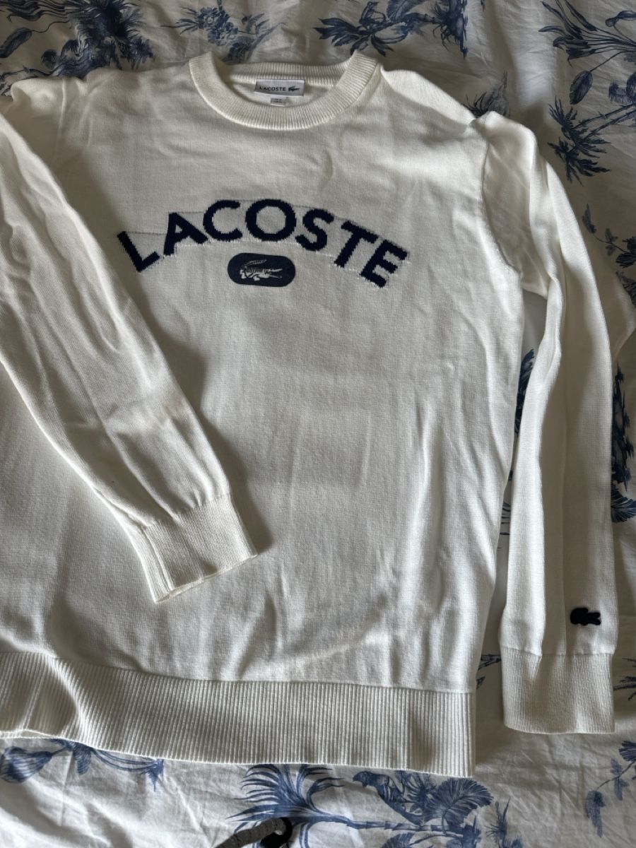 Lacoste Maglioni & Felpe: Lacoste Pullover weiss Gr. M  – Usato da Bassersdorf venduto da Ayumiyamaguchi