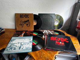AC/DC Vinyl Sammlung: Rarer 3-LP Box-Set, Back in Black, u.a
