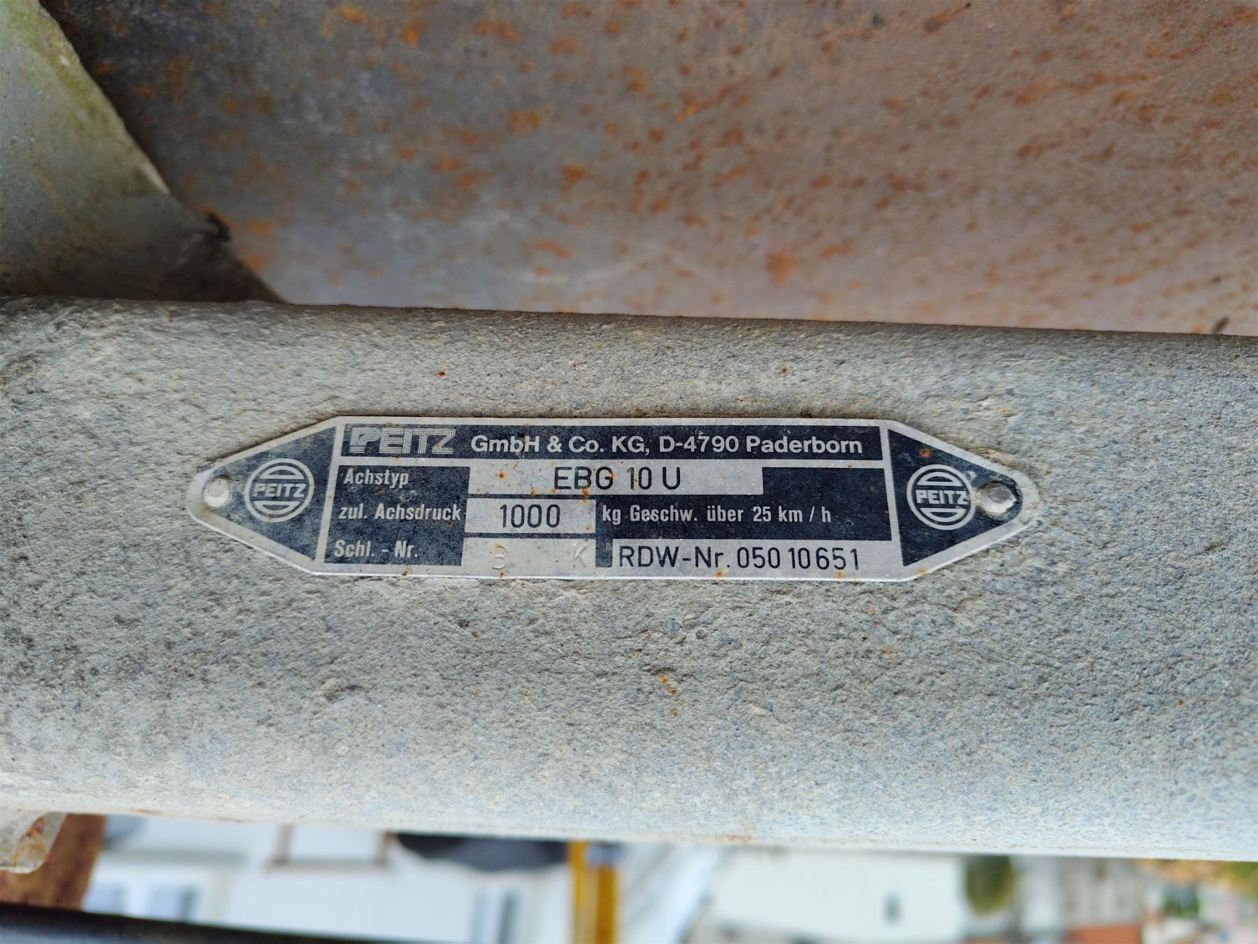 Rimorchi: Essieu remorque 1000kg avec roues – Usato da Sâles (Gruyère) venduto da ClaSey87 4