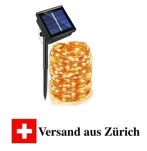 Ghirlande e barre luminose: 30m LED Solar Lichterkette - Outdoor – Nuovo e nell'imballaggio originale da Eglisau venduto da SubSonicx