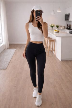 Damen Hose Schwarz bequem Stretch Gr. M
