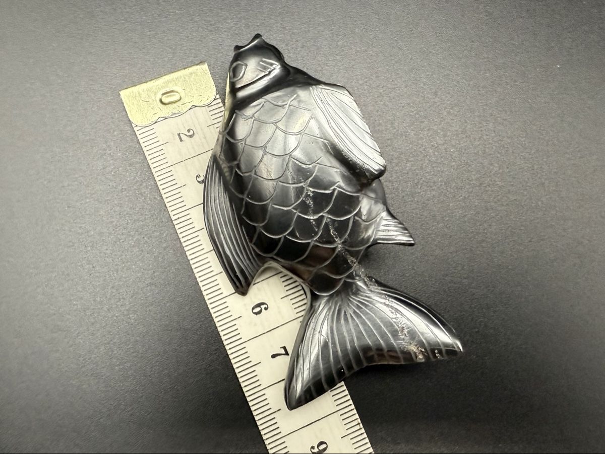 Figurines: Fisch aus Stein oder Metall, Vintage – D'occasion à Lamone par LaCantinaMagica 8