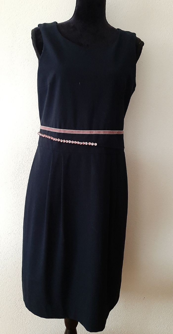 More & More Vestiti: MORE &  MORE elegantes Kleid, dunkelblau, Gr. 40 – Usato da Uster venduto da kgw78 4