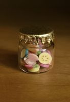 Glas mit Süßigkeiten fürs Puppenhaus/Puppenstube  