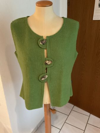Gilet Linara Wolle Olivgrün Damen Grösse M neu mit Etikett