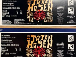 2x TOTEN HOSEN Tickets 20.06.26 Stadion Letzigrund Sitzplatz
