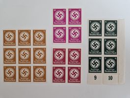Deutsches Reich Hakenkreuz Briefmarken Dienstmarken