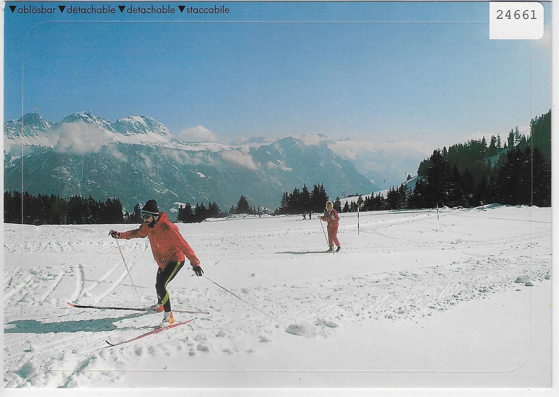 Cartes postales: Langlaufen, Skiwandern in den – Antique à Ettingen par Kartenplanet