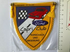 Vintage Fanion/Wimpel  Ford Capri Club RORSCHACH UND UMG...