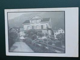 Echt Photo Karte / Wohnhaus in Weggis Gelaufen 1933