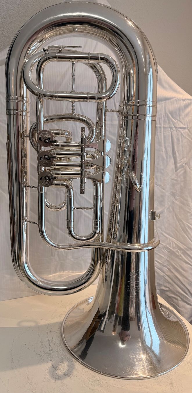 Strumenti musicali: Es Tuba Hirsbrunner Sumiswald versilbert – Nuovo (secondo la descrizione) da Grenchen venduto da Vegas45