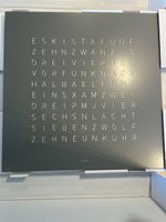 Wanduhr Qlocktwo Grey Pepper neu 40x40cm