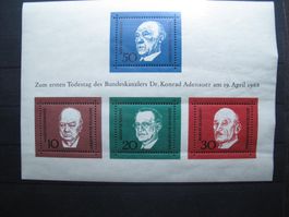 BRD 1968 Konrad Adenauer I Block 4**