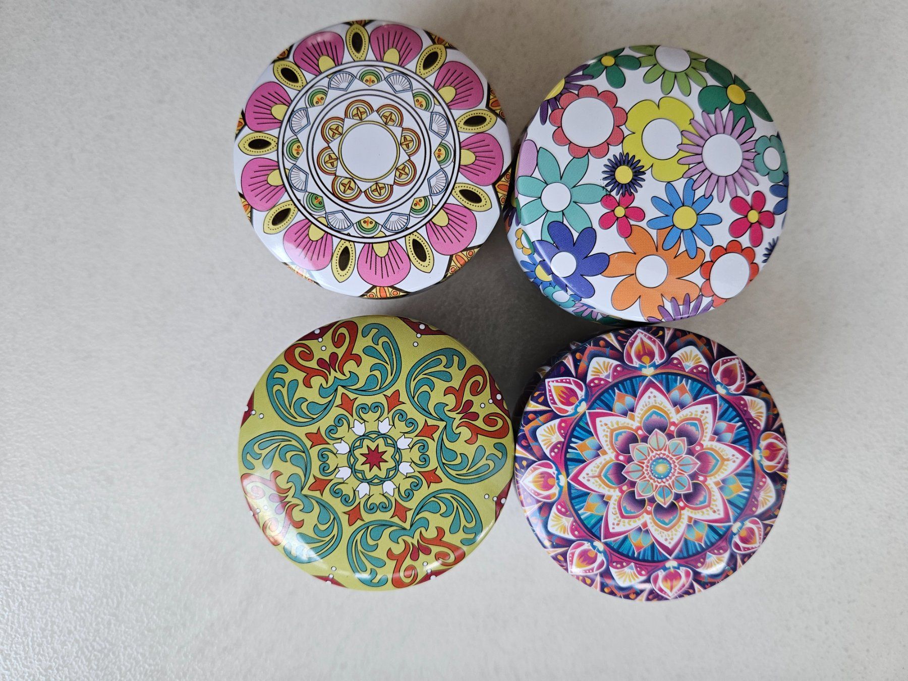 Candele: Duftkerzen Mandala 4.Stk Dosen – Nuovo e nell'imballaggio originale da Oftringen venduto da Mrg3