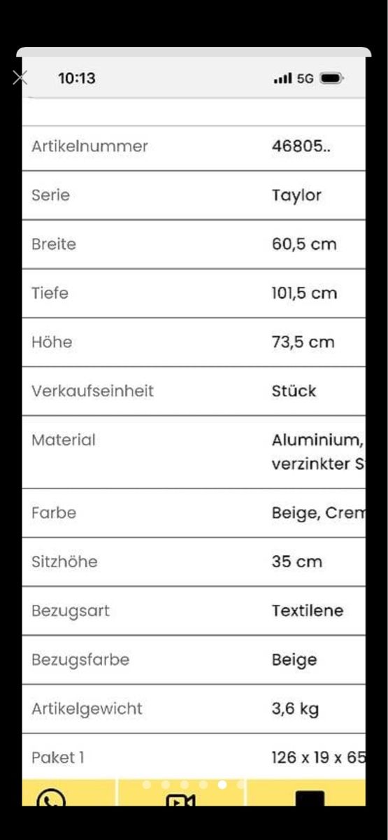 Sedie a sdraio: Liegestuhl Alurahmen – Nuovo (secondo la descrizione) da Liebefeld venduto da urbanier 3