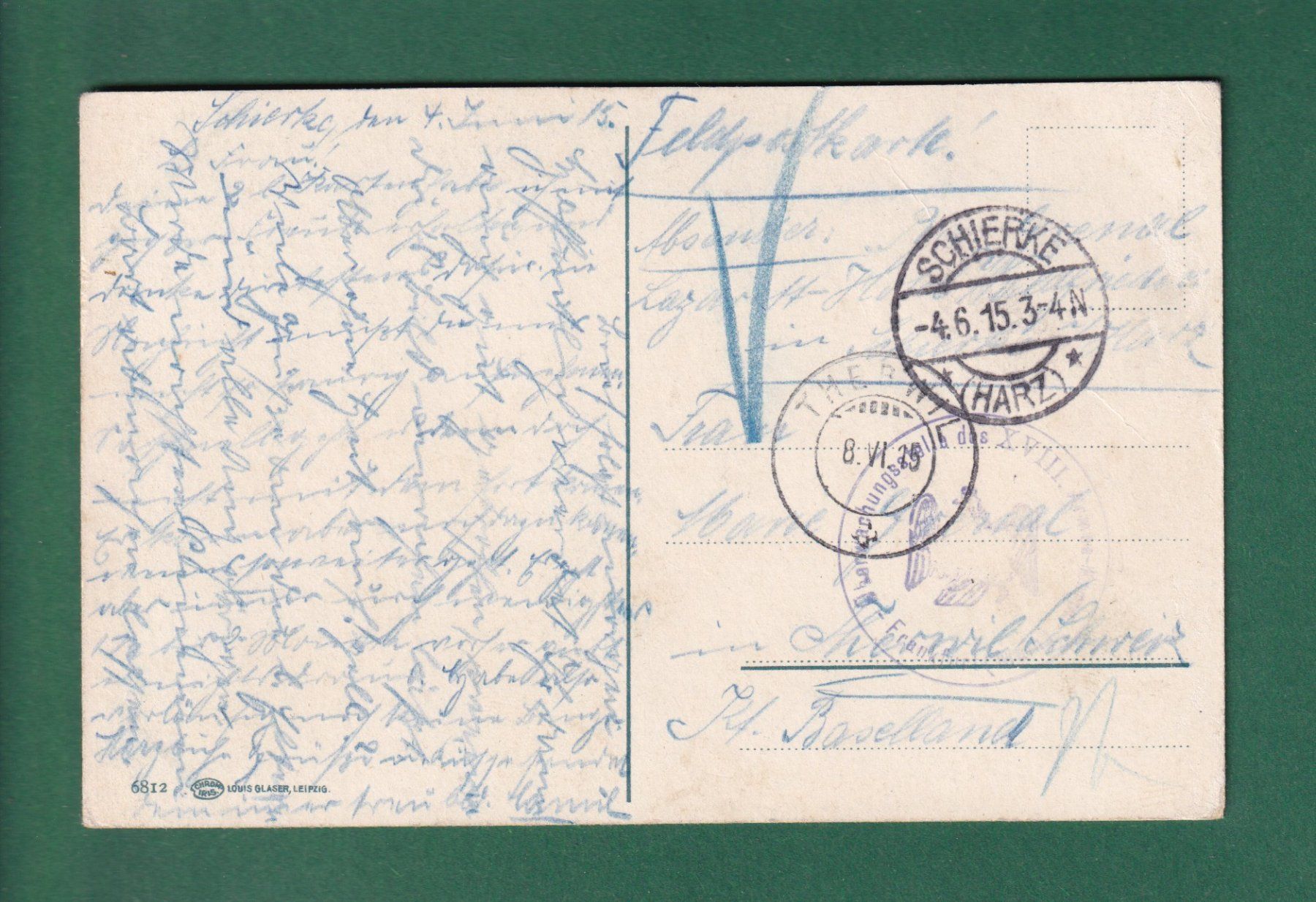Cartes postales: WERNIGERODE - Marktplatz - Rathaus - 1915 – D'occasion à Pully par nicecards-shop 1