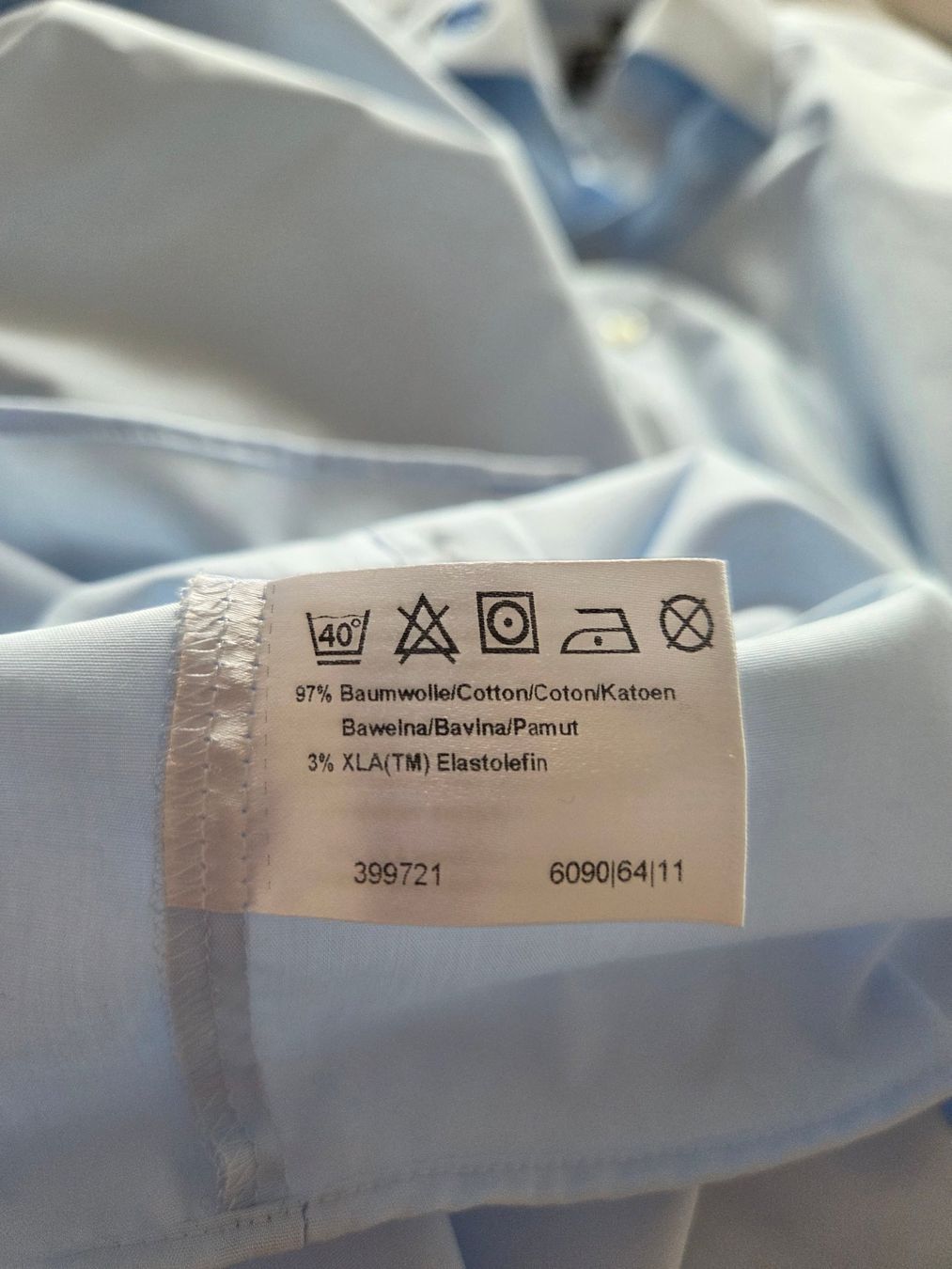 Camicie: OLYMP Level Five Body Fit Hemd Gr. 39 Hellblau – Usato da Rothenburg venduto da RaphiS549 5